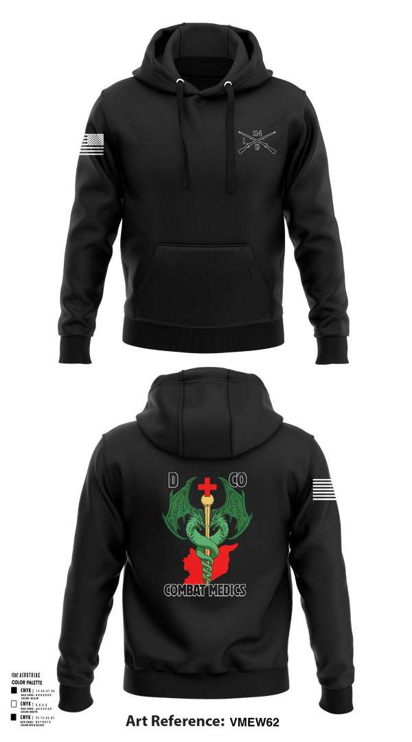 Hoodie, D-co 1-114th, Army, Teamtime, Team time, sublimation, custom sports apparel, team uniforms, spirit wear, spiritwear, sports uniforms, custom shirts, team store, custom team store, fundraiser sports, apparel fundraiser