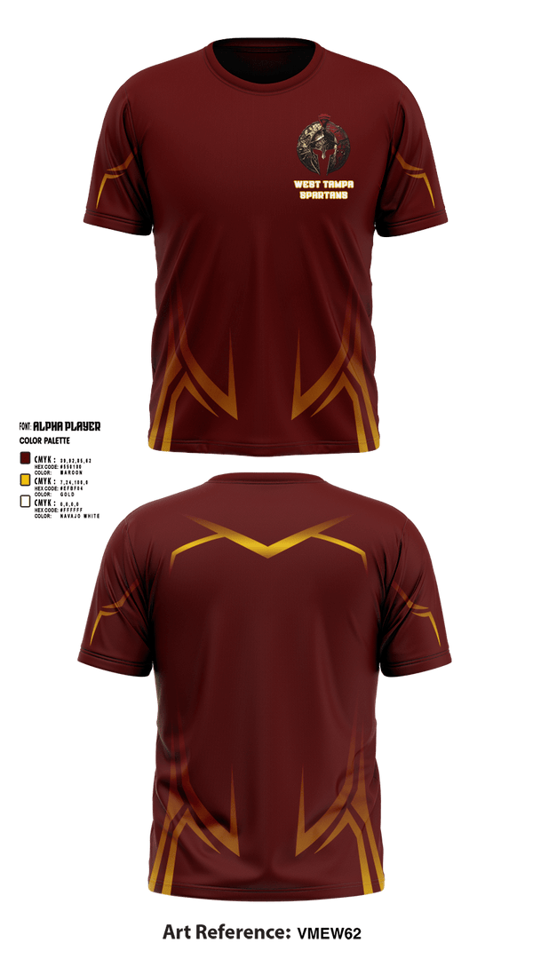 Short Sleeve Performance Shirt, West Tampa spartans, , Teamtime, Team time, sublimation, custom sports apparel, team uniforms, spirit wear, spiritwear, sports uniforms, custom shirts, team store, custom team store, fundraiser sports, apparel fundraiser