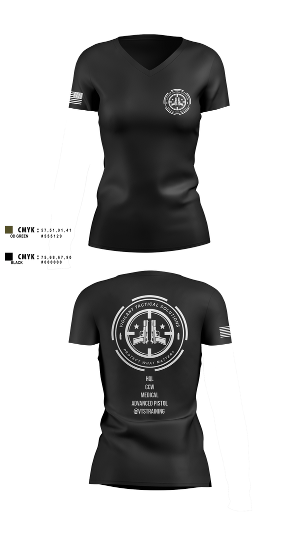 Womens Short Sleeve Vneck Shirt, Vigilante Tactical Solutions, , Teamtime, Team time, sublimation, custom sports apparel, team uniforms, spirit wear, spiritwear, sports uniforms, custom shirts, team store, custom team store, fundraiser sports, apparel fundraiser