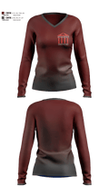 Integrity Services 54083186 Women's Long Sleeve V-neck Shirt - 1