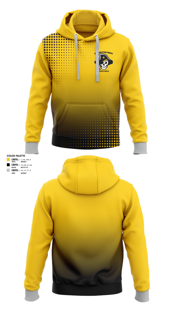 Hoodie, Southwestern Pirates, Women's Basketball, Teamtime, Team time, sublimation, custom sports apparel, team uniforms, spirit wear, spiritwear, sports uniforms, custom shirts, team store, custom team store, fundraiser sports, apparel fundraiser