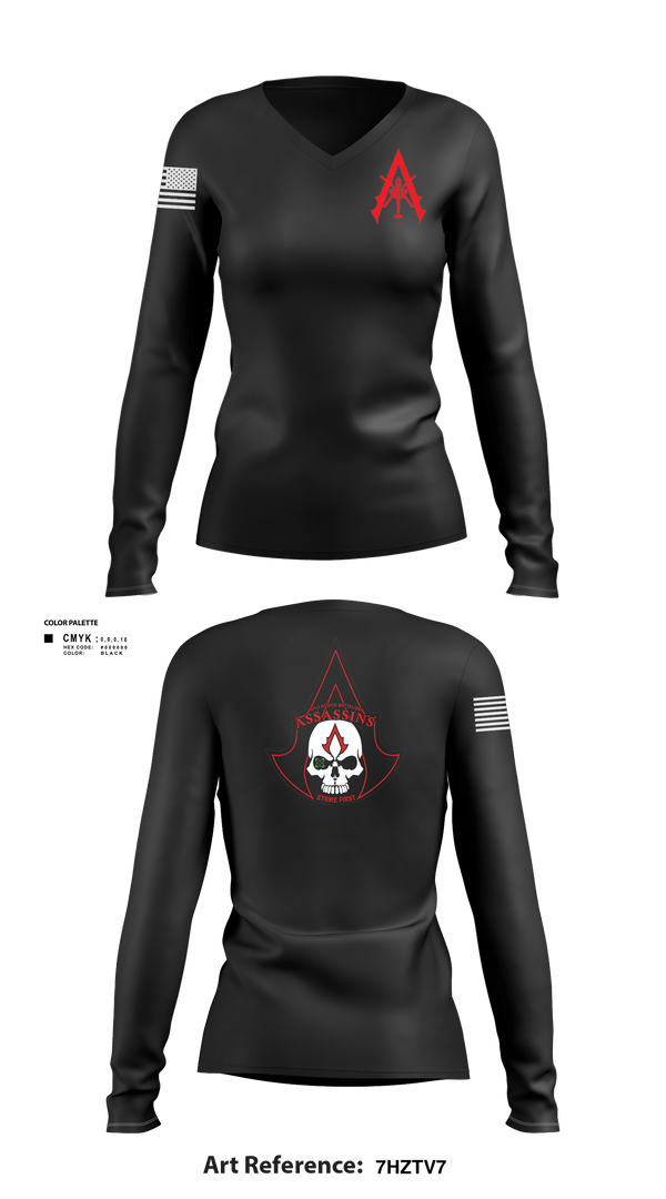 Women's Long Sleeve Vneck Shirt, A Co. 1-3 AB, Army, Teamtime, Team time, sublimation, custom sports apparel, team uniforms, spirit wear, spiritwear, sports uniforms, custom shirts, team store, custom team store, fundraiser sports, apparel fundraiser