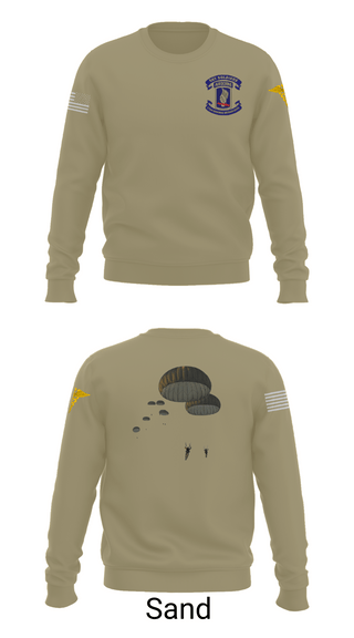 Crew Neck Sweatshirt, 173rd Airborne Division, Army, Teamtime, Team time, sublimation, custom sports apparel, team uniforms, spirit wear, spiritwear, sports uniforms, custom shirts, team store, custom team store, fundraiser sports, apparel fundraiser