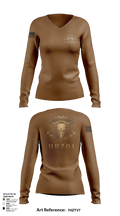 Ranch MH701 27250348 Women's Long Sleeve V-neck Shirt - 103