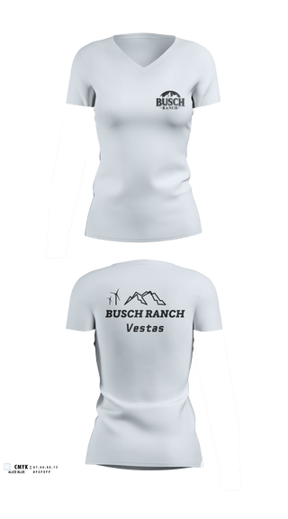 Women's Short Sleeve Vneck Shirt, Busch Ranch, , Teamtime, Team time, sublimation, custom sports apparel, team uniforms, spirit wear, spiritwear, sports uniforms, custom shirts, team store, custom team store, fundraiser sports, apparel fundraiser