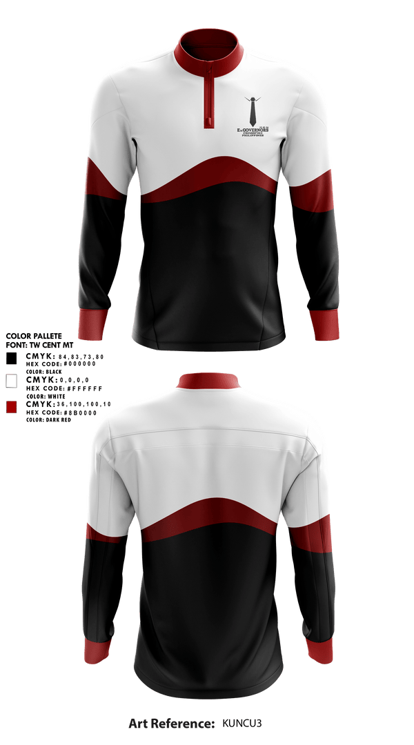 Quarter Zip Jacket, ExGOVERNORS, , Teamtime, Team time, sublimation, custom sports apparel, team uniforms, spirit wear, spiritwear, sports uniforms, custom shirts, team store, custom team store, fundraiser sports, apparel fundraiser