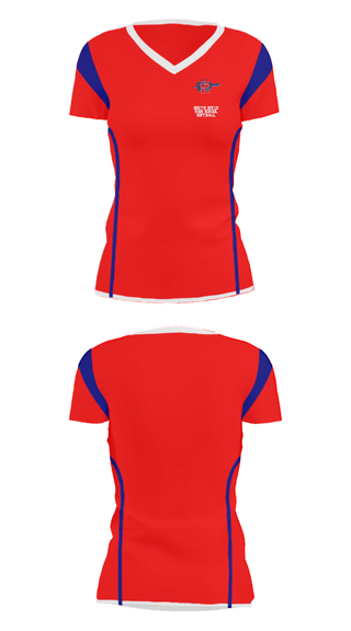 Women's Short Sleeve Vneck Shirt, South Doyle High School Softball, Softball, Teamtime, Team time, sublimation, custom sports apparel, team uniforms, spirit wear, spiritwear, sports uniforms, custom shirts, team store, custom team store, fundraiser sports, apparel fundraiser