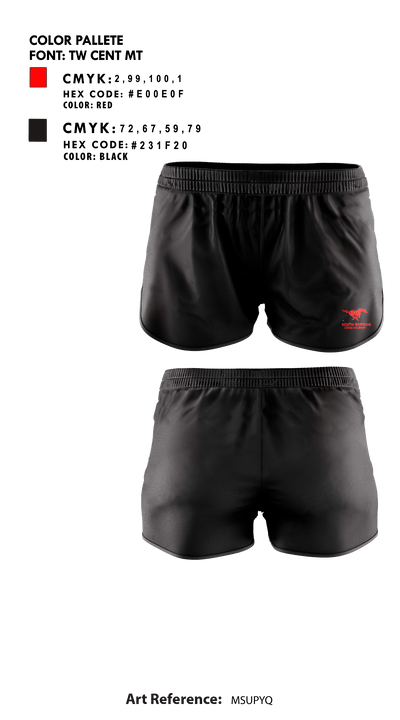 South Western Senior High School Cross Country 90762742 Women's Shorts - 1