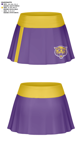 Skort, Booneville High School Cheer, Cheer, Teamtime, Team time, sublimation, custom sports apparel, team uniforms, spirit wear, spiritwear, sports uniforms, custom shirts, team store, custom team store, fundraiser sports, apparel fundraiser