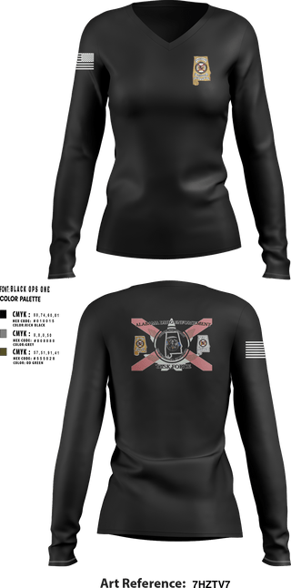 Womens Long Sleeve Vneck Shirt, Narco Nook, Police, Teamtime, Team time, sublimation, custom sports apparel, team uniforms, spirit wear, spiritwear, sports uniforms, custom shirts, team store, custom team store, fundraiser sports, apparel fundraiser