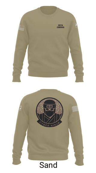 Crew Neck Sweatshirt, 35th COMMS, Air Force, Teamtime, Team time, sublimation, custom sports apparel, team uniforms, spirit wear, spiritwear, sports uniforms, custom shirts, team store, custom team store, fundraiser sports, apparel fundraiser
