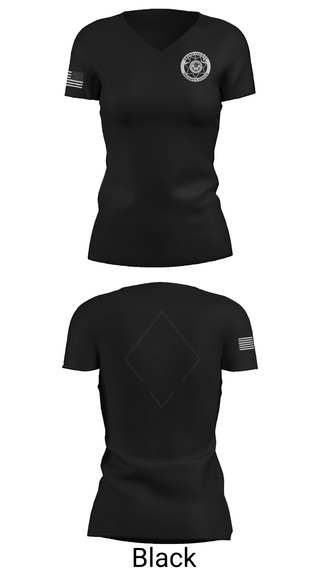 Womens Short Sleeve Vneck Shirt, GCSO K9, , Teamtime, Team time, sublimation, custom sports apparel, team uniforms, spirit wear, spiritwear, sports uniforms, custom shirts, team store, custom team store, fundraiser sports, apparel fundraiser