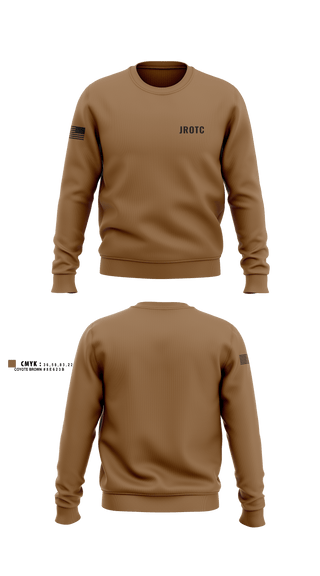 Crew Neck Sweatshirt, JROTC, Army, Teamtime, Team time, sublimation, custom sports apparel, team uniforms, spirit wear, spiritwear, sports uniforms, custom shirts, team store, custom team store, fundraiser sports, apparel fundraiser