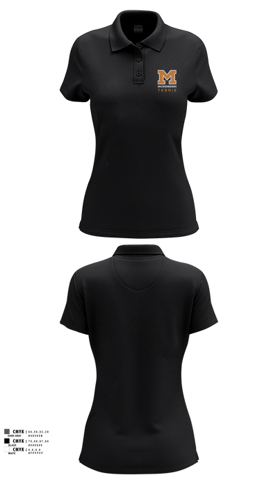 Girls Tennis McDonogh School 72297227 Women's Short Sleeve Performance Polo  - 1