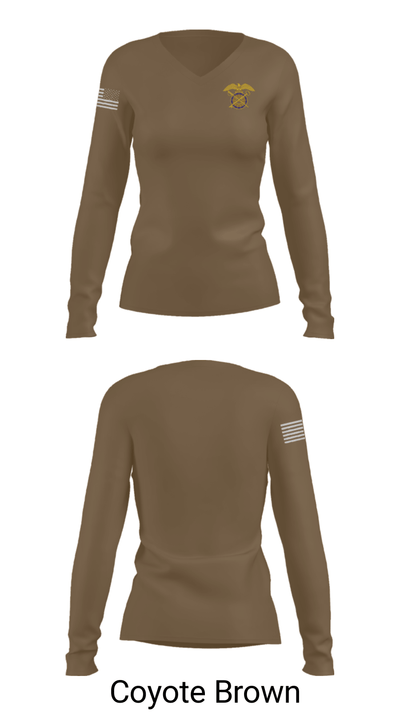 611th 22611110 Women's Long Sleeve V-neck Shirt - 17