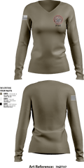 FBI 13370417 Women's Long Sleeve V-neck Shirt - 1