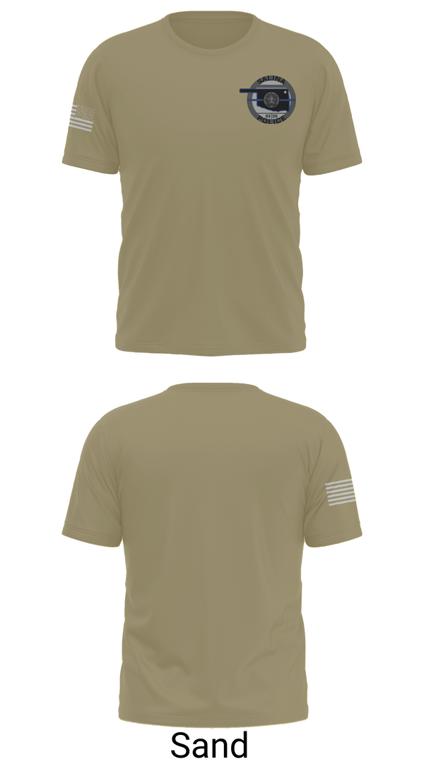 Old School Cotton Feel Shirt, Salina Police Department, Police, Teamtime, Team time, sublimation, custom sports apparel, team uniforms, spirit wear, spiritwear, sports uniforms, custom shirts, team store, custom team store, fundraiser sports, apparel fundraiser