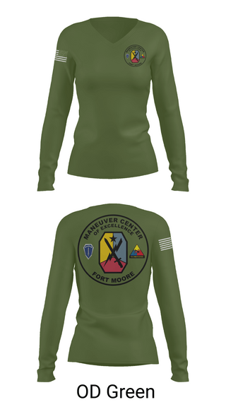 Womens Long Sleeve Vneck Shirt, Fort moore, , Teamtime, Team time, sublimation, custom sports apparel, team uniforms, spirit wear, spiritwear, sports uniforms, custom shirts, team store, custom team store, fundraiser sports, apparel fundraiser
