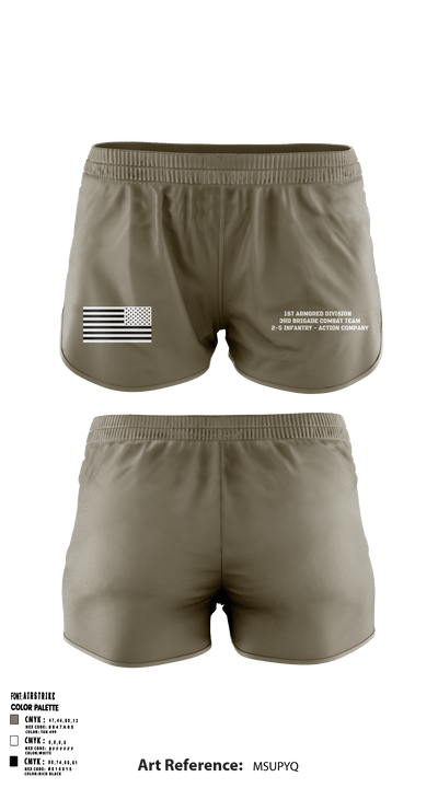 1st Armored Division - 3rd Brigade Combat Team - 2-5 Infantry Action Company 97759468 Ranger Panties - 2