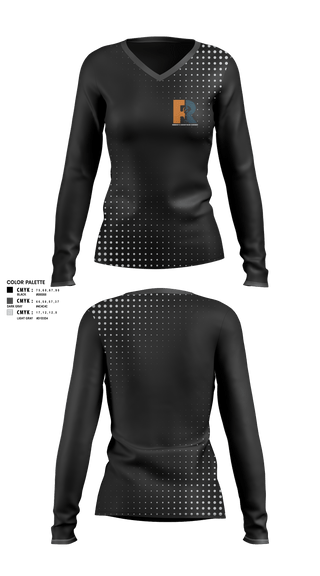 Womens Long Sleeve Vneck Shirt 1, , , Teamtime, Team time, sublimation, custom sports apparel, team uniforms, spirit wear, spiritwear, sports uniforms, custom shirts, team store, custom team store, fundraiser sports, apparel fundraiser