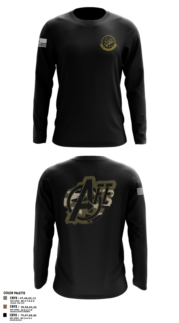 Long Sleeve Performance Shirt, 509 OSS, Air Force, Teamtime, Team time, sublimation, custom sports apparel, team uniforms, spirit wear, spiritwear, sports uniforms, custom shirts, team store, custom team store, fundraiser sports, apparel fundraiser
