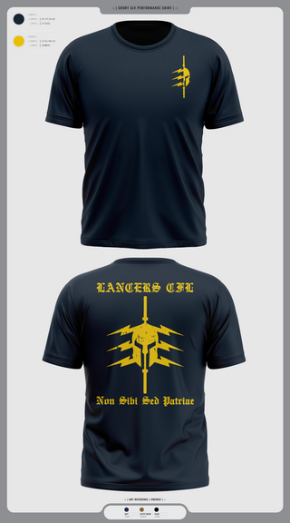 Short Sleeve Performance Shirt, LANCERS ACFL, Navy, Teamtime, Team time, sublimation, custom sports apparel, team uniforms, spirit wear, spiritwear, sports uniforms, custom shirts, team store, custom team store, fundraiser sports, apparel fundraiser