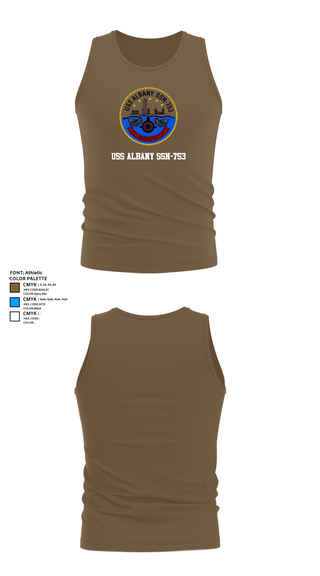 Tank Top, USS ALBANY SSN-753, , Teamtime, Team time, sublimation, custom sports apparel, team uniforms, spirit wear, spiritwear, sports uniforms, custom shirts, team store, custom team store, fundraiser sports, apparel fundraiser