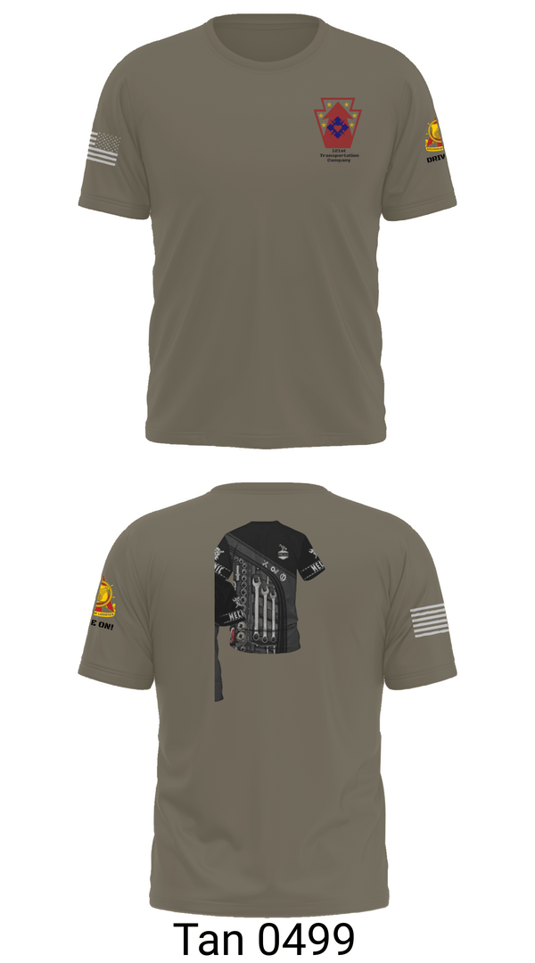 Old School Cotton Feel Shirt, 121 transportation, National Guard, Teamtime, Team time, sublimation, custom sports apparel, team uniforms, spirit wear, spiritwear, sports uniforms, custom shirts, team store, custom team store, fundraiser sports, apparel fundraiser