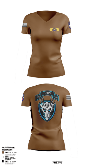 Women's Short Sleeve Vneck Shirt, 112th CRD, Army, Teamtime, Team time, sublimation, custom sports apparel, team uniforms, spirit wear, spiritwear, sports uniforms, custom shirts, team store, custom team store, fundraiser sports, apparel fundraiser