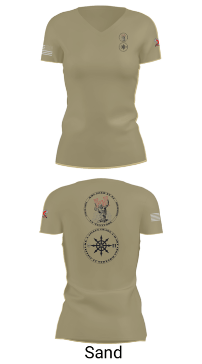 205th HHC 61096734 Women's Short Sleeve V-neck Shirt - 84