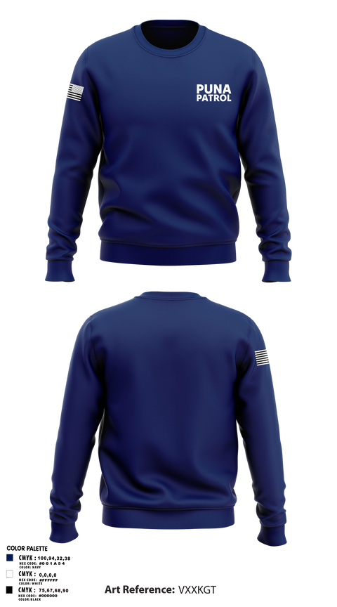 Crew Neck Sweatshirt, Puna Patrol, , Teamtime, Team time, sublimation, custom sports apparel, team uniforms, spirit wear, spiritwear, sports uniforms, custom shirts, team store, custom team store, fundraiser sports, apparel fundraiser