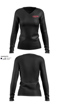 Canton Bowling 4573823 Women's Long Sleeve V-neck Shirt - 51