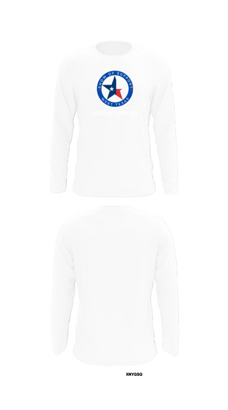 Long Sleeve Performance Shirt, SHOW OF SUPPORT, , Teamtime, Team time, sublimation, custom sports apparel, team uniforms, spirit wear, spiritwear, sports uniforms, custom shirts, team store, custom team store, fundraiser sports, apparel fundraiser