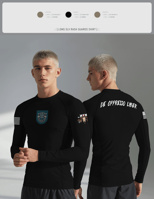 Long Sleeve Rash Guard Shirt, 5/19th SFG, National Guard, Teamtime, Team time, sublimation, custom sports apparel, team uniforms, spirit wear, spiritwear, sports uniforms, custom shirts, team store, custom team store, fundraiser sports, apparel fundraiser