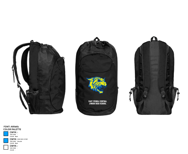 Gear Bag, East Peoria Central Junior High School, Spirit Store, Teamtime, Team time, sublimation, custom sports apparel, team uniforms, spirit wear, spiritwear, sports uniforms, custom shirts, team store, custom team store, fundraiser sports, apparel fundraiser