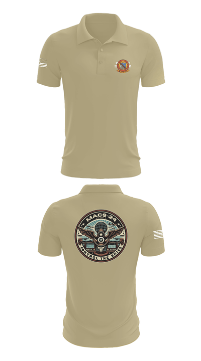 MACS 24 ATC Detachment A 44411642 Short Sleeve Performance Polo - 87