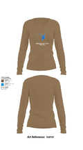 Lake Quinault High School Volleyball 10165141 Women's Long Sleeve V-neck Shirt - 1