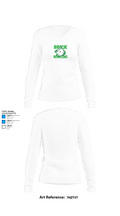 Brick Township High School Bowling 91712192 Women's Long Sleeve V-neck Shirt - 15