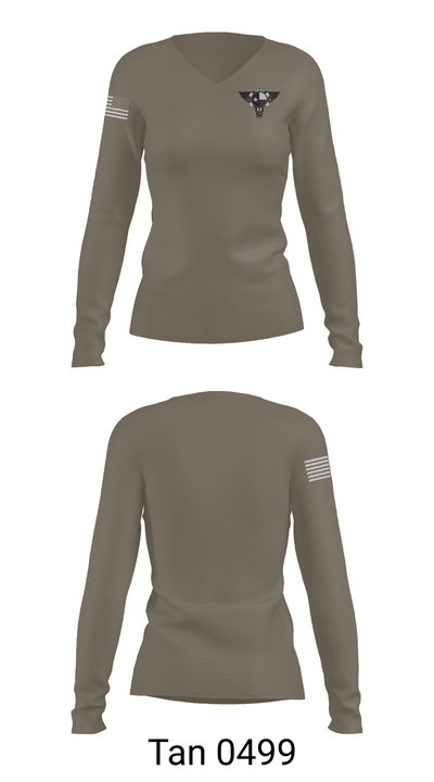 BORSTAR 48808076 Women's Long Sleeve V-neck Shirt - 73