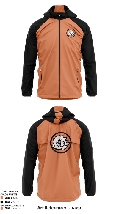 Coalinga High School Soccer 82126343 Windbreaker - 39