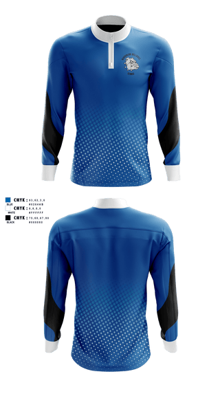Quarter Zip Jacket, Woodburn Bulldogs, Tennis, Teamtime, Team time, sublimation, custom sports apparel, team uniforms, spirit wear, spiritwear, sports uniforms, custom shirts, team store, custom team store, fundraiser sports, apparel fundraiser