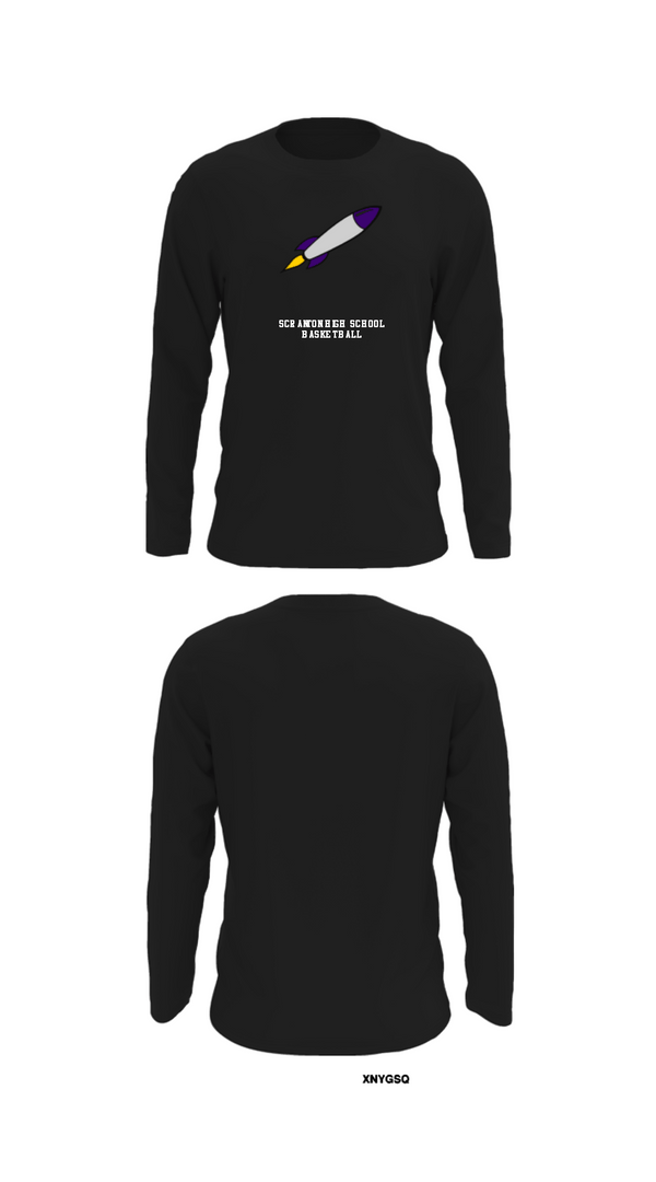 Long Sleeve Performance Shirt, Scranton High School Basketball, Men's Basketball, Teamtime, Team time, sublimation, custom sports apparel, team uniforms, spirit wear, spiritwear, sports uniforms, custom shirts, team store, custom team store, fundraiser sports, apparel fundraiser