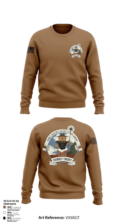 Chimney troops 46116890 Crew Neck Sweatshirt - 114