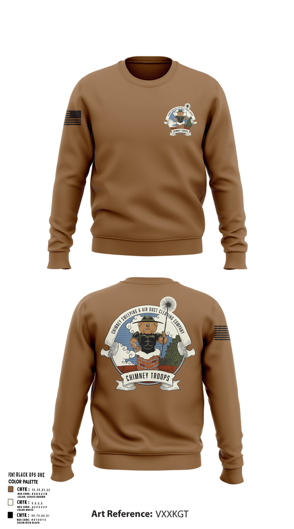 Crew Neck Sweatshirt, Chimney troops, , Teamtime, Team time, sublimation, custom sports apparel, team uniforms, spirit wear, spiritwear, sports uniforms, custom shirts, team store, custom team store, fundraiser sports, apparel fundraiser