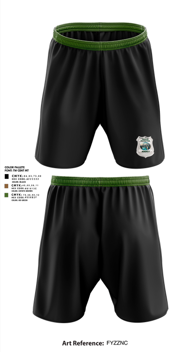 Peoples Protection Agency, LLC 33434129 Athletic Shorts With Pockets - 1