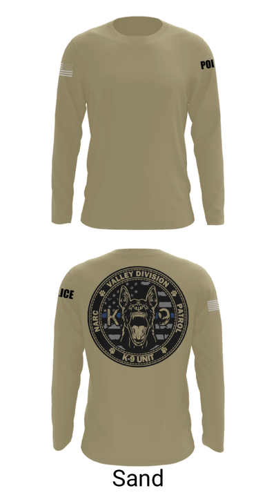 VALLEY K9 75951631 Long Sleeve Performance Shirt - 82