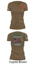 Boston Fire Department Engine 55 92329378 Women's Short Sleeve V-neck Shirt - 8