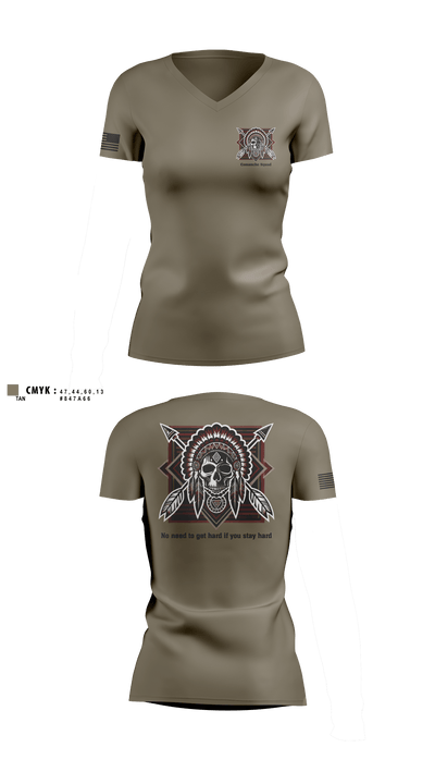Comanche Squad 45809348 Women's Short Sleeve V-neck Shirt - 4