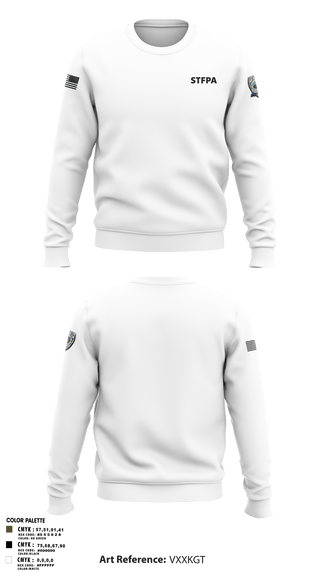 Crew Neck Sweatshirt, STFPA, Police, Teamtime, Team time, sublimation, custom sports apparel, team uniforms, spirit wear, spiritwear, sports uniforms, custom shirts, team store, custom team store, fundraiser sports, apparel fundraiser