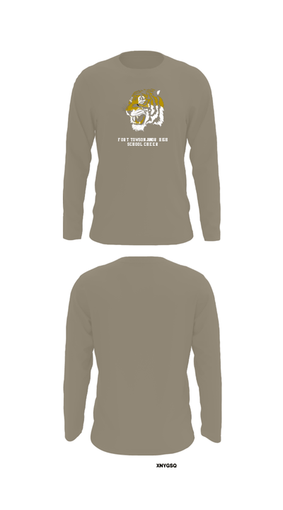 Fort Towson Junior High School Cheer 44003548 Long Sleeve Performance Shirt - 32